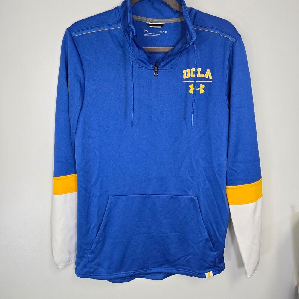 Under Armour UCLA Bruins royal blue quarter-zip pullover small